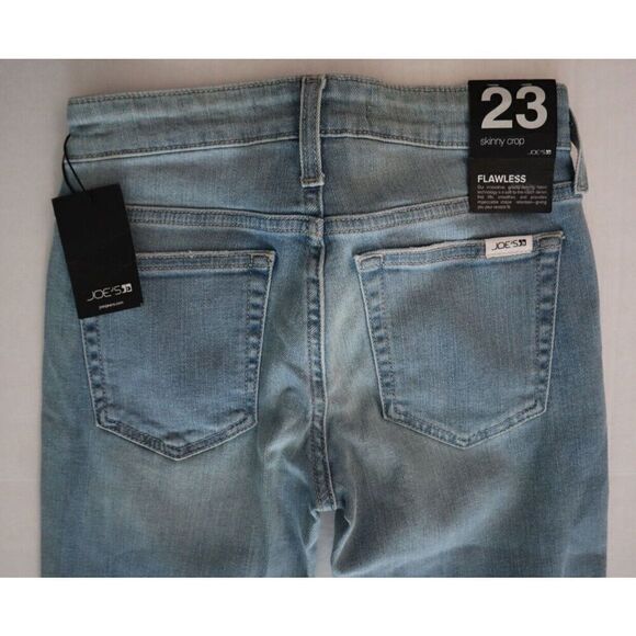 Joe's Jeans JCLBSTRE Women Sz 23 Light Blue Icon Mid-Rise Skinny Crop Jeans - Picture 4 of 7
